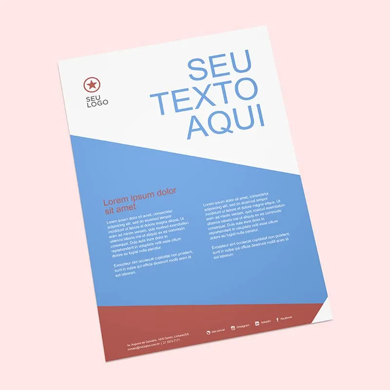 Ilustração sobre flyer